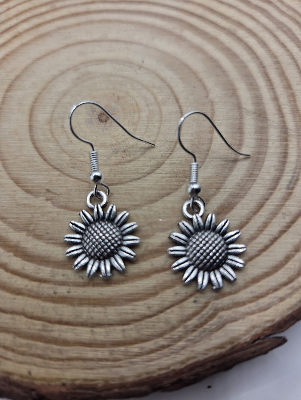 Sunflower Charm Earrings
